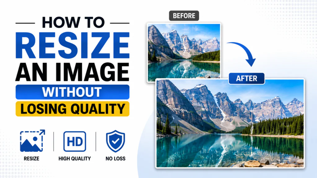 how to resize an image without losing quality