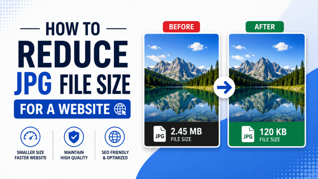 reduce JPG file size for website