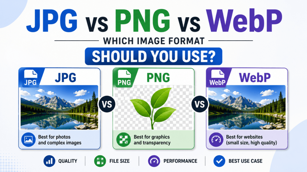 JPG vs PNG vs WebP